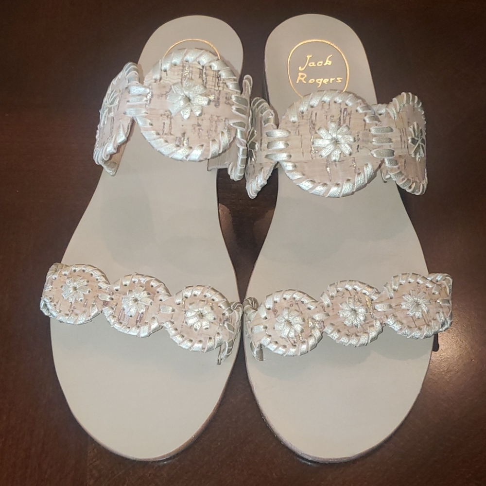 Jack Rogers Cork Lauren leather sandal